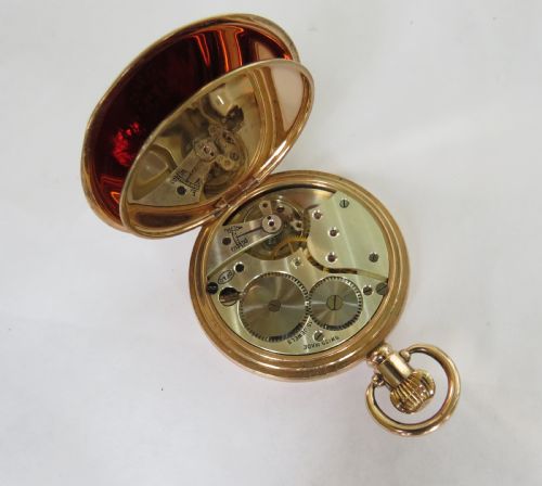 fig 2. Antique Dimier Frères half hunter pocket watch