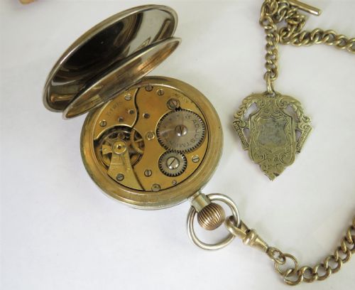fig 1. 1930s nickel pocket watch and chain