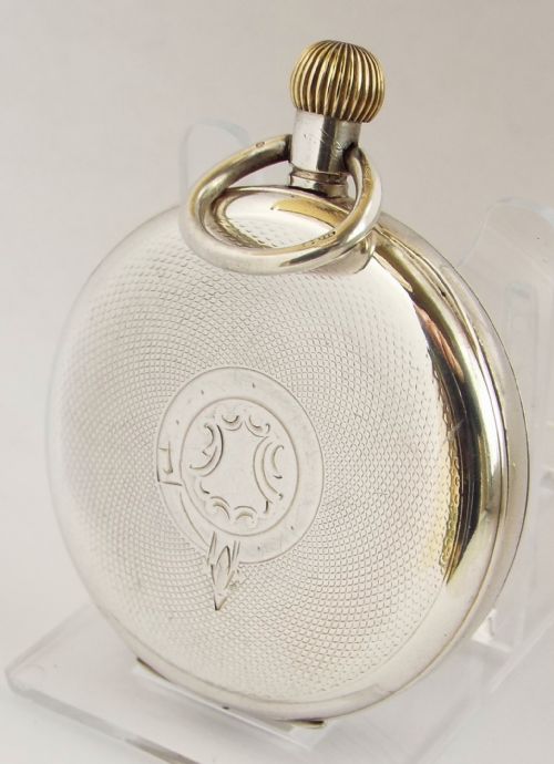 fig 1. Antique 1919 silver Limit pocket watch.