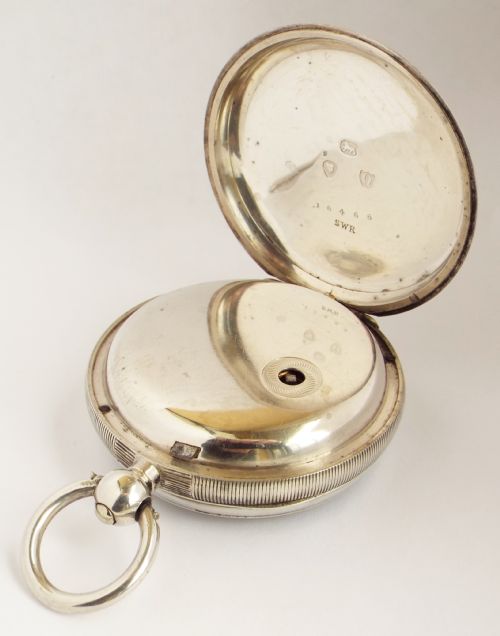 fig 2. Antique 1891 Kendal & Dent fusee pocket watch.