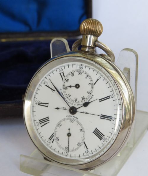 Antique S Smith Centre Seconds Chrono Pocket Watch