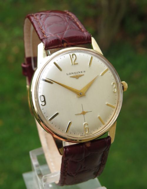 Gents 9ct Gold Longines Wrist Watch, 1965
