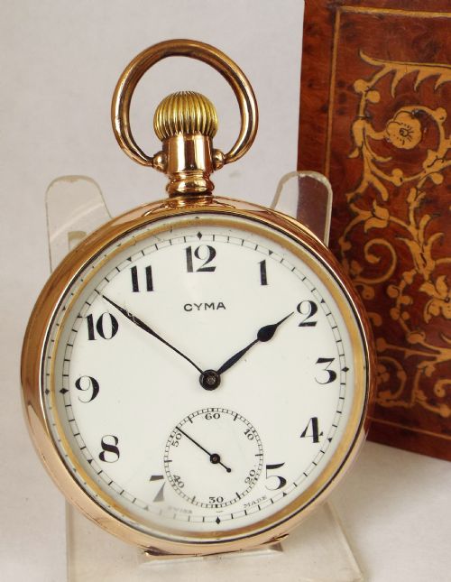 A Vintage 1930s Cyma Pocket Watch.