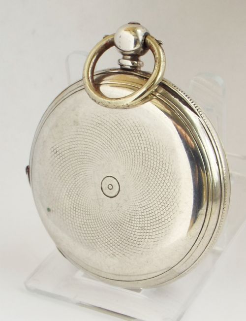 fig 2. An antique silver full hunter pocket watch.