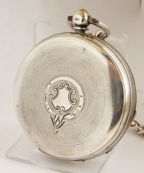 fig 2. An antique Kays silver pocket watch with silver albert.