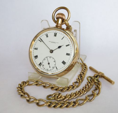 1930s Thomas Russell Pocket Watch and Chain