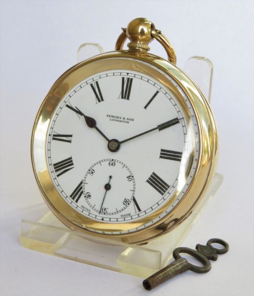 Antique Gold Plated Pocket Watch, Launceston