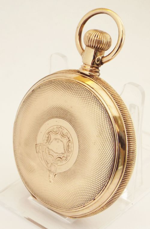 fig 1. An antique Waltham full hunter pocket watch, 1896.