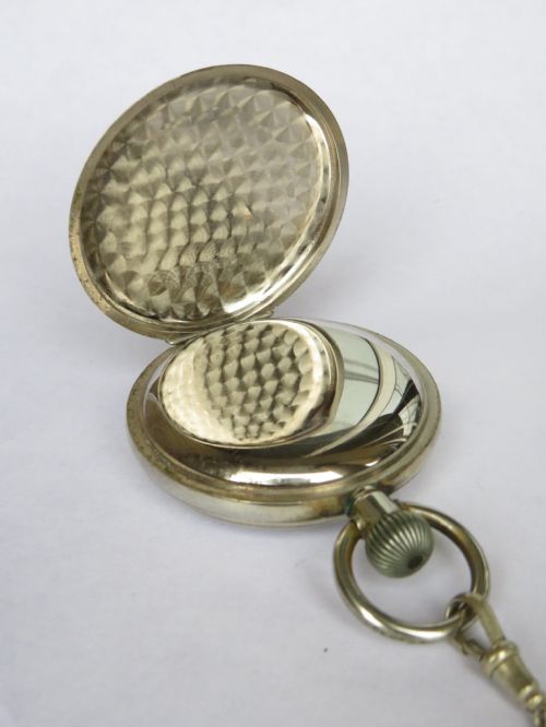 fig 2. 1930s West End Watch Co 'Pioneer' watch and chain