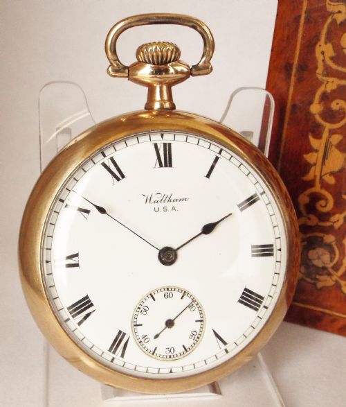 Antique Stem Winding Waltham Pocket Watch 1915.