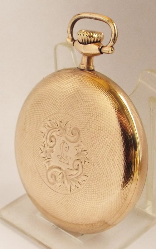 fig 1. Antique stem winding Waltham pocket watch 1915.