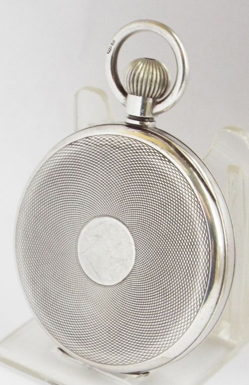 fig 1. Antique 1919 Paul Garnier Barrage silver pocket watch.