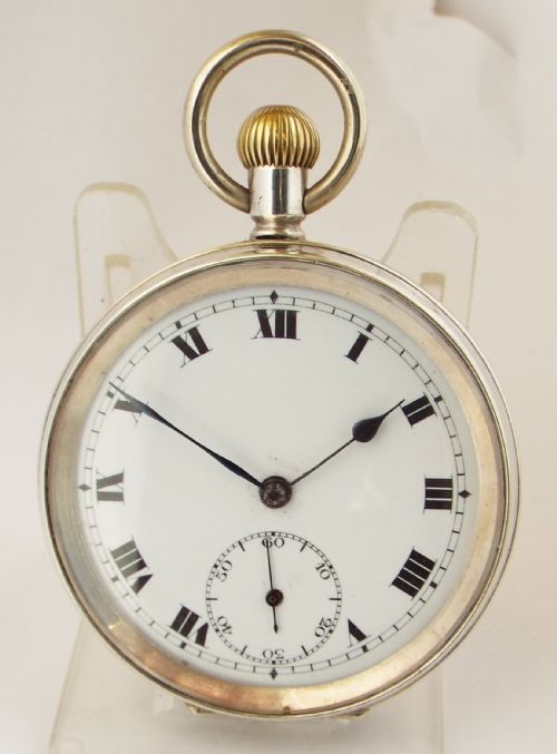 1930s Swiss Stem Winding Pocket Watch.