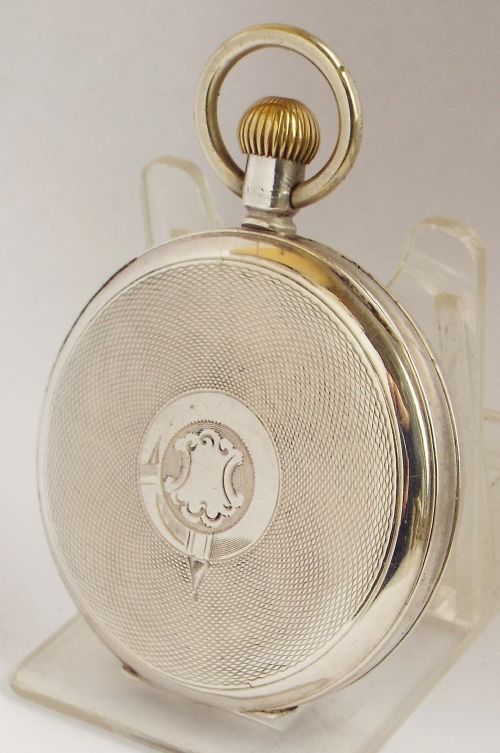 fig 1. 1930s Swiss stem winding pocket watch.