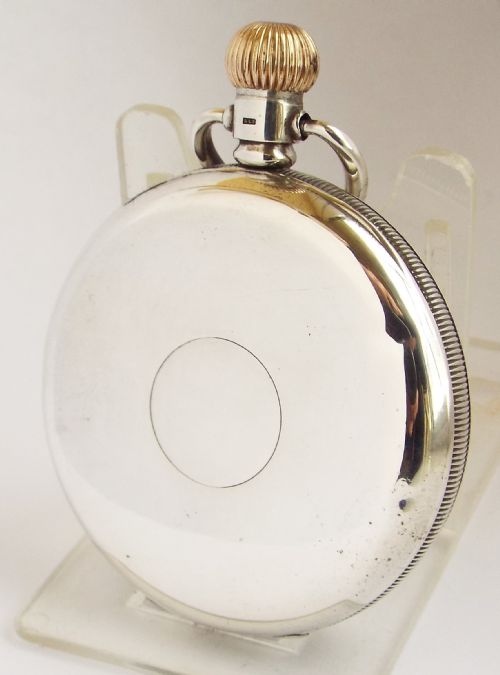 fig 1. A vintage 1927 James Wadsworth, Manchester silver pocket watch.