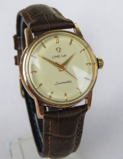 fig 1. Gents Omega Seamaster automatic wrist watch, c1959
