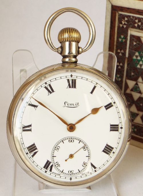 Antique 1913 Silver Limit Pocket Watch.