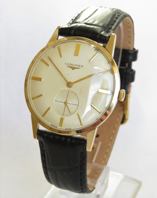 Gents 9ct Gold Longines Wrist Watch, 1966