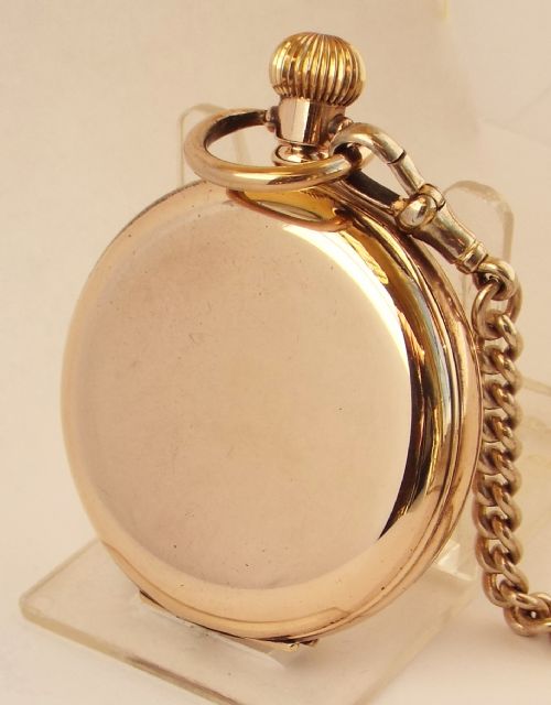 fig 2. A 1920s Thomas Russell full hunter pocket watch & chain.