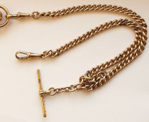 fig 3. A 1920s Thomas Russell full hunter pocket watch & chain.