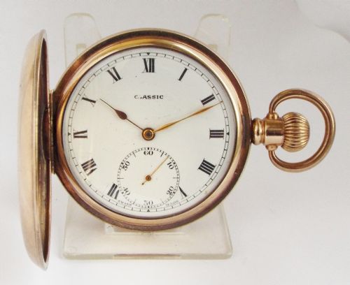 1930s Classic Full Hunter Pocket Watch.