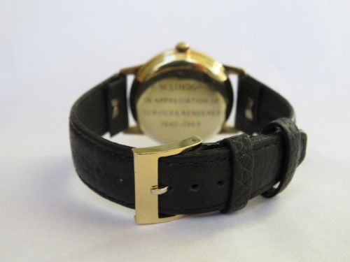 fig 3. Gents 9ct gold Longines automatic wrist watch