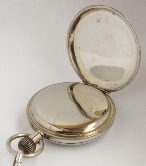 fig 2. 1920s Dimier Freres & Cie pocket watch and chain.