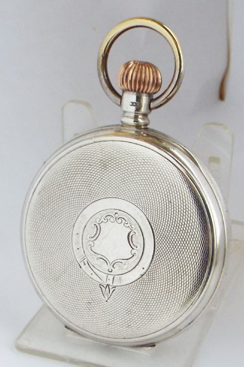 fig 1. 1905 English Lever silver pocket watch, Chipping Norton.