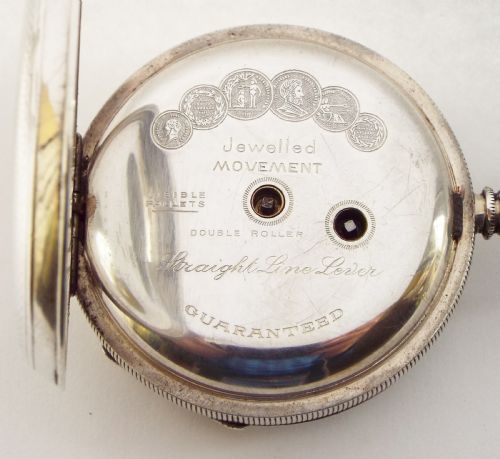 fig 3. Antique 1915 silver H Samuel pocket watch