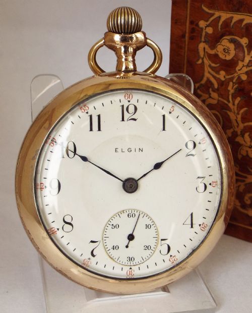 Large Antique Elgin Pocket Watch, 1911.