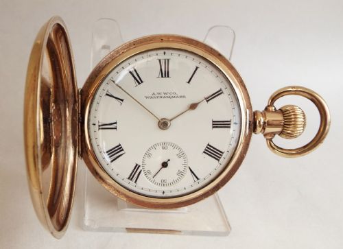 1928 Waltham Traveler Full Hunter Pocket Watch.