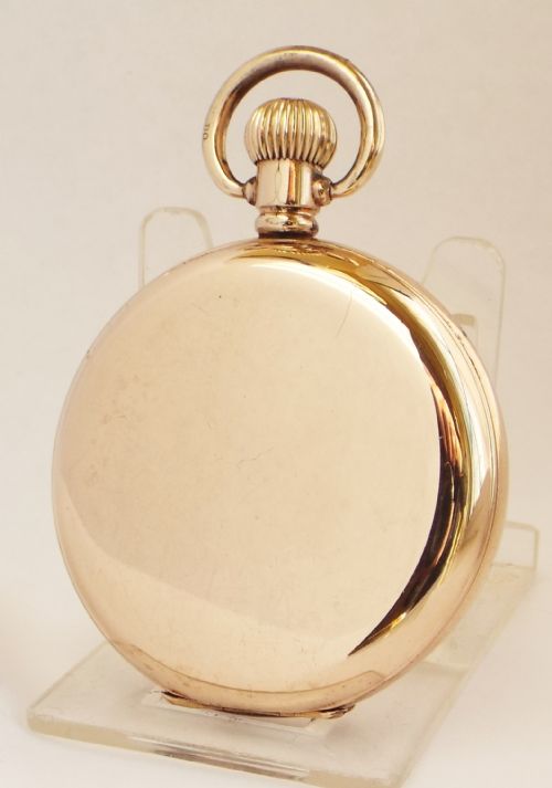 fig 1. 1928 Waltham Traveler full hunter pocket watch.