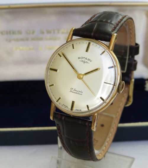 Gents 9ct Gold Rotary Wrist Watch, 1968