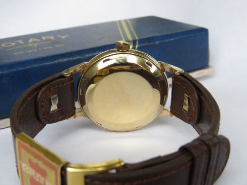 fig 1. Gents 9 carat gold Rotary wrist watch, 1955