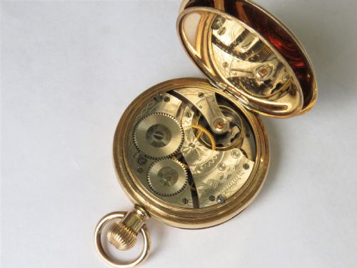 fig 1. Waltham full hunter pocket watch, 1924