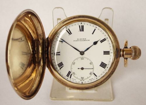 1920s Electa Full Hunter Pocket Watch, Port Glasgow.