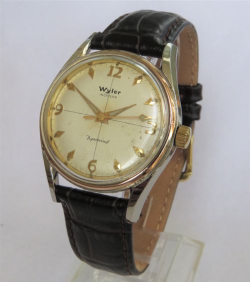 Gents 1950s Wyler Dynawind Wrist Watch