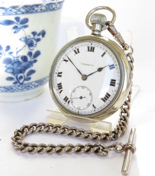 Antique Verdun Pocket Watch, Fleurier Watch Co