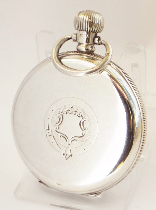 fig 1. Antique Swiss silver pocket watch 1911.