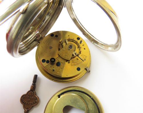 fig 1. Antique Ehrhardt silver pocket watch, Radstock