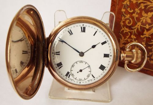 A Vintage 1920s Tavannes Full Hunter Pocket Watch. 
