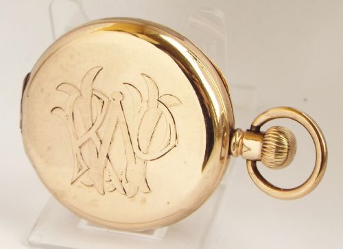 fig 1. 1920s Waltham Traveler full hunter pocket watch.