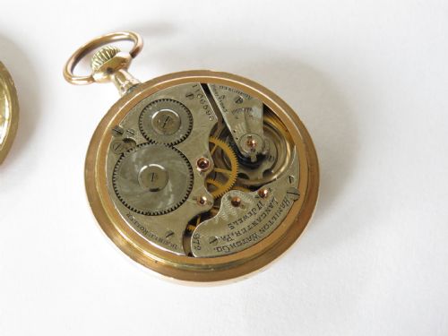 fig 2. Antique Hamilton railroad pocket watch, 1914