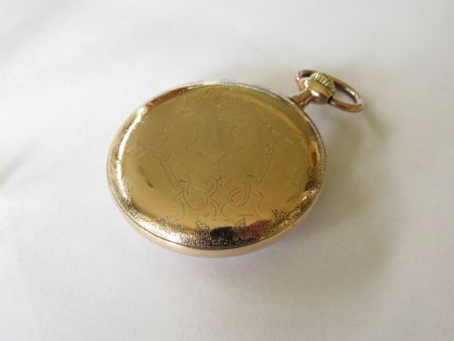 fig 3. Antique Hamilton railroad pocket watch, 1914
