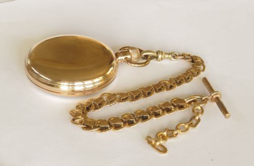 fig 1. Antique Cortebert pocket watch and albert