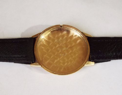 fig 2. Gents 9ct gold Bernex wrist watch, 1966