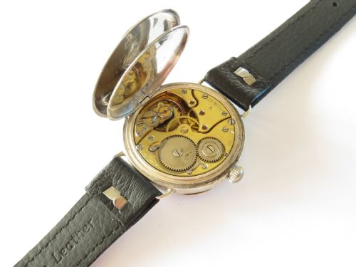 fig 3. Gents antique silver Zenith watch, Favre Leuba