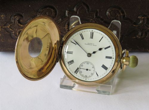 1892 Waltham Hillside Half Hunter Pocket Watch