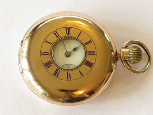 fig 1. 1892 Waltham Hillside half hunter pocket watch