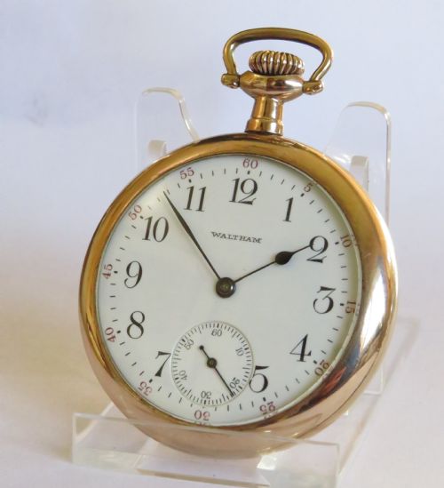 fig 1. Antique 1908 Waltham pocket watch